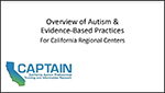 CAPTAIN Logo - Overview of Autism & Evidence-Based Practices for California Regional Centers Staff.